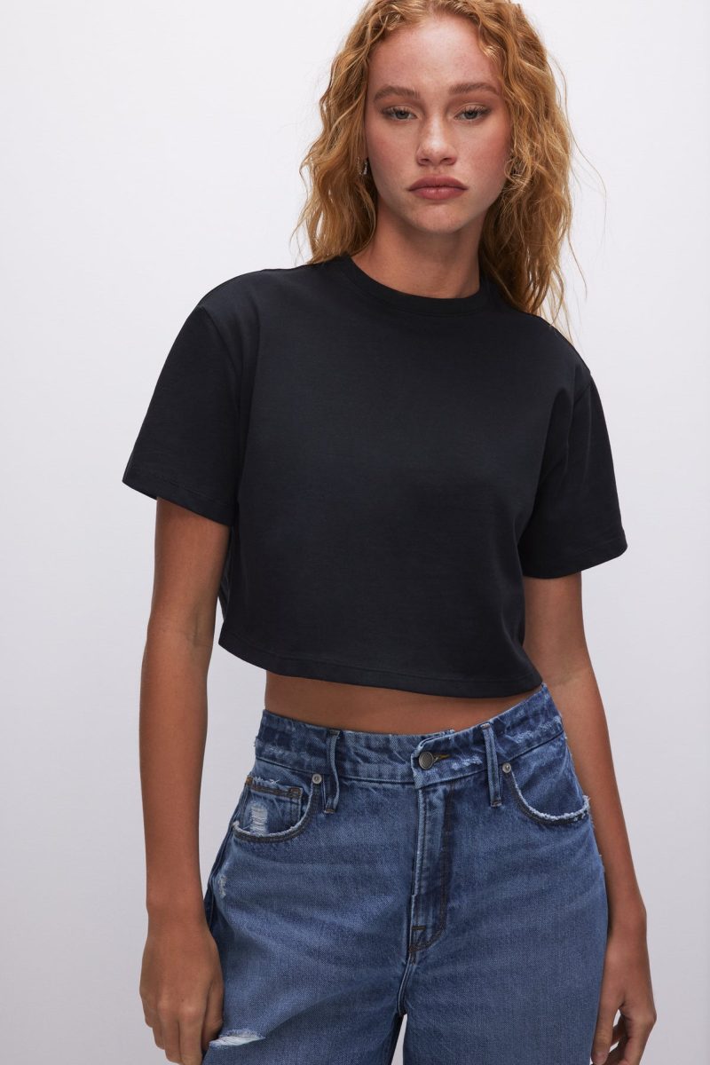 COTTON CROPPED TEE