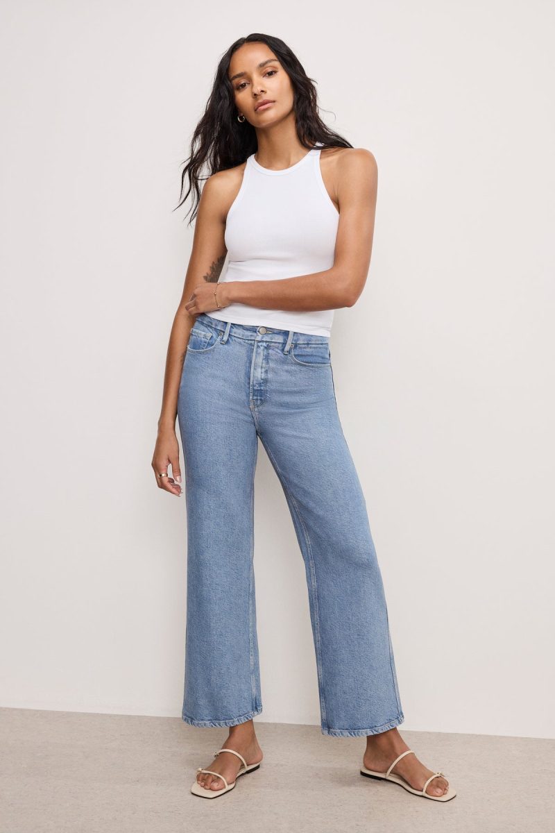 SOFT TECH GOOD SKATE WIDE CROPPED JEANS