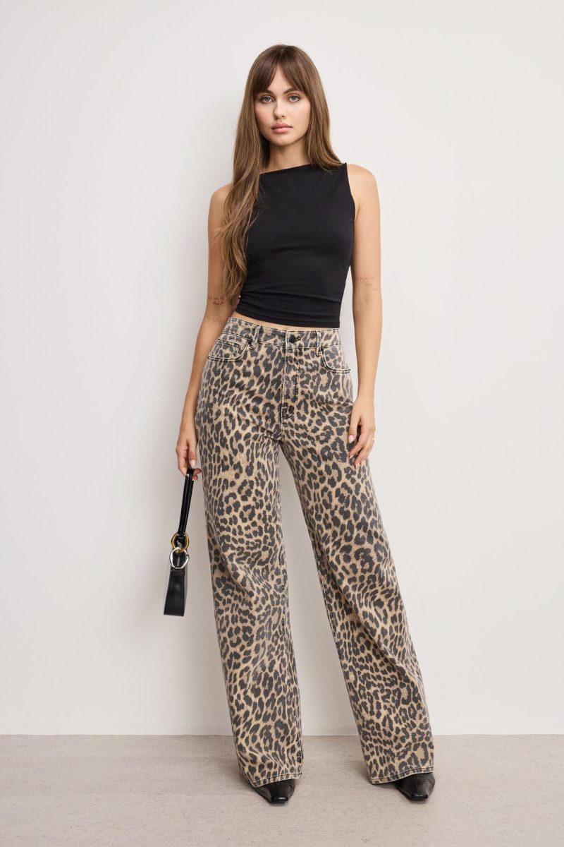 GOOD EASE LEOPARD JEANS