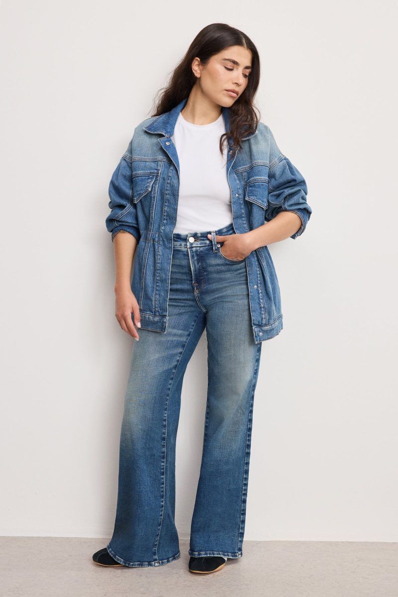 SOFT TECH GOOD PETITE PALAZZO JEANS