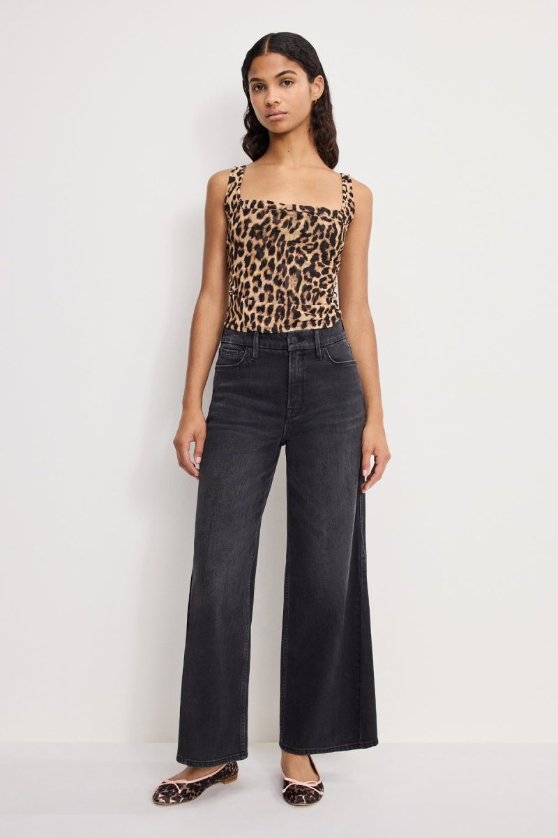 GOOD SKATE CROPPED WIDE JEANS