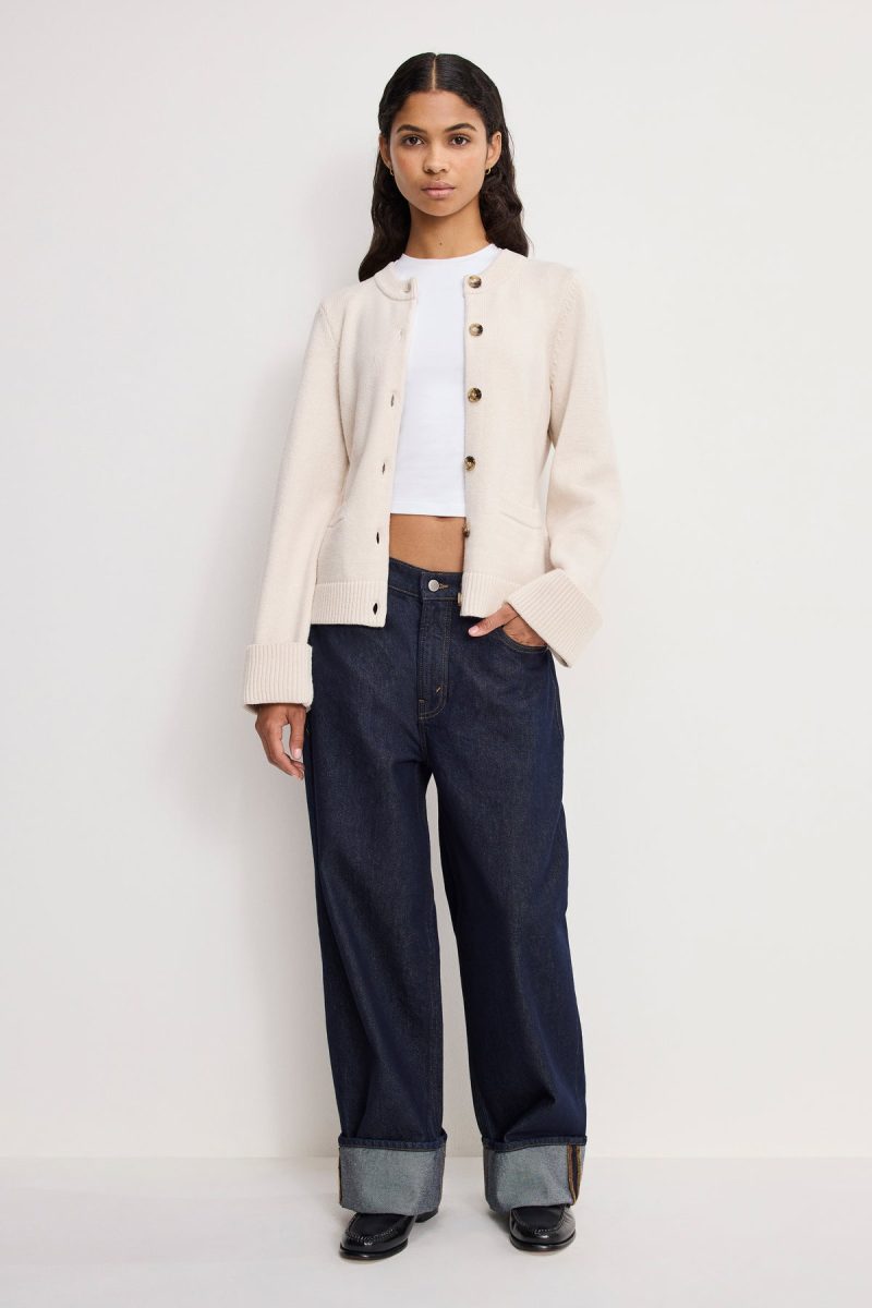 BUTTON FRONT KNIT CARDIGAN