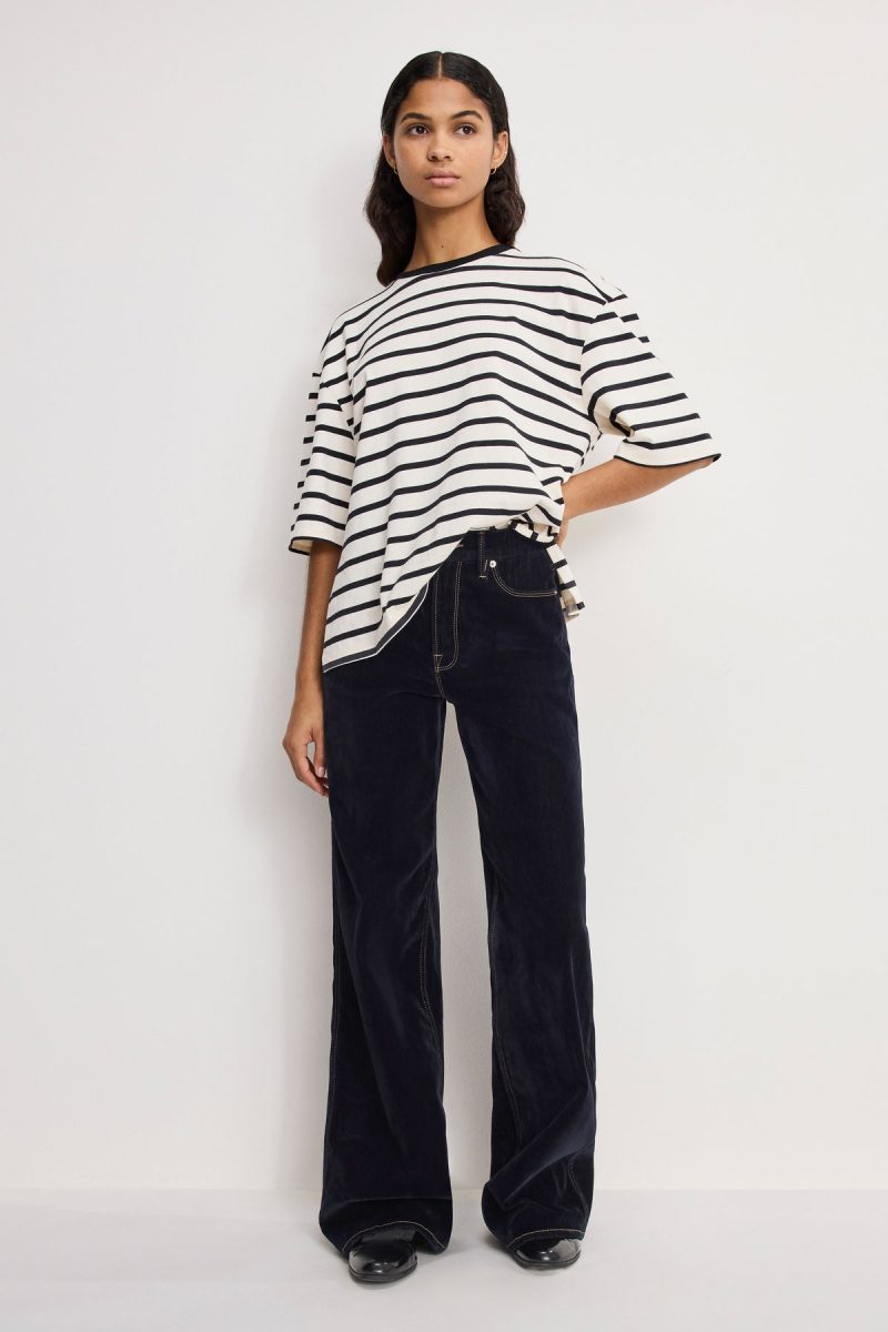 GOOD SKATE FLOCKED DENIM JEANS