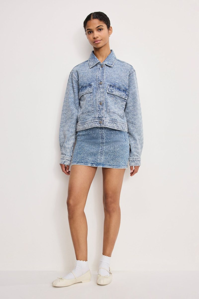 CRYSTAL DENIM JACKET