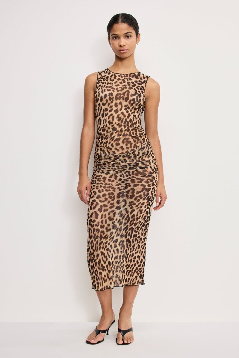 MESH MIDI DRESS