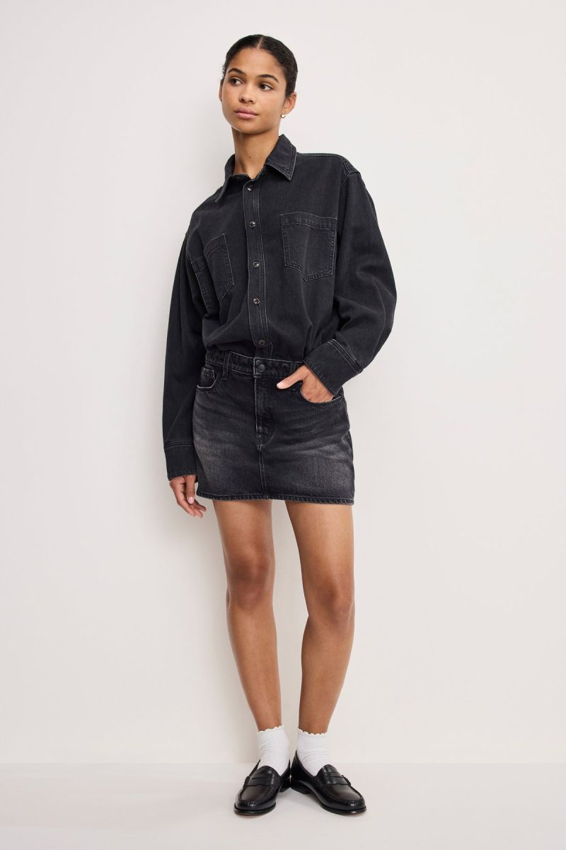DENIM SHIRT DRESS