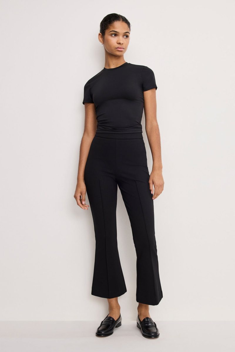 SOFT STRETCH PONTE KICK FLARE PANTS