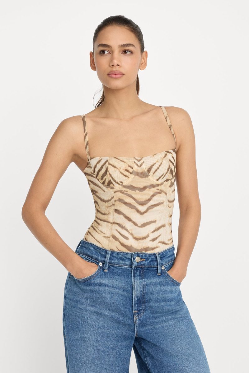 MESH BUSTIER BODYSUIT