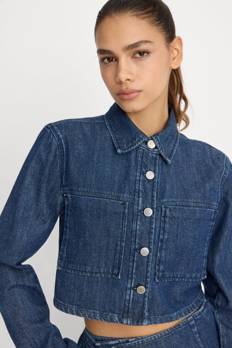 DENIM CROPPED JACKET