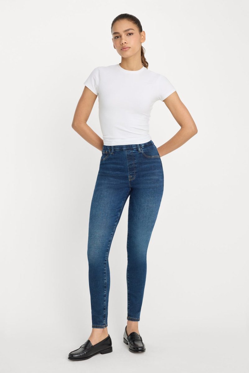 POWER STRETCH PULL-ON SKINNY JEANS