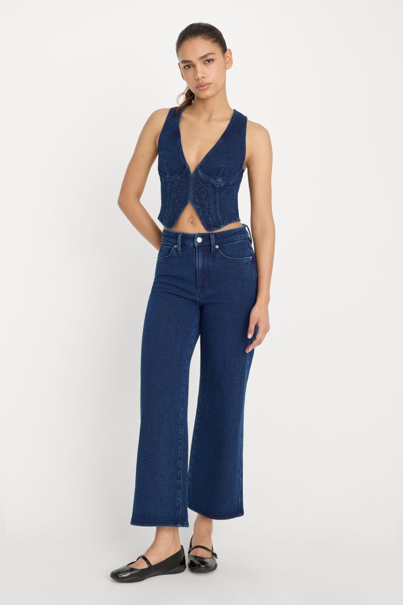 JEANIUS CROP PALAZZO