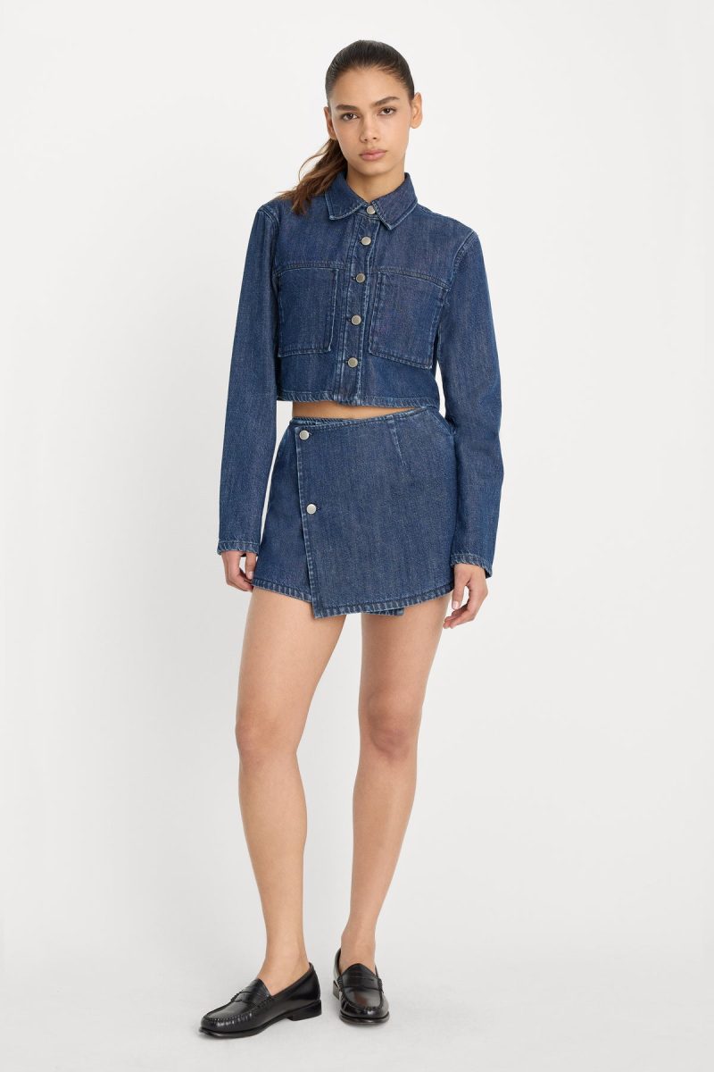 DENIM SKORT