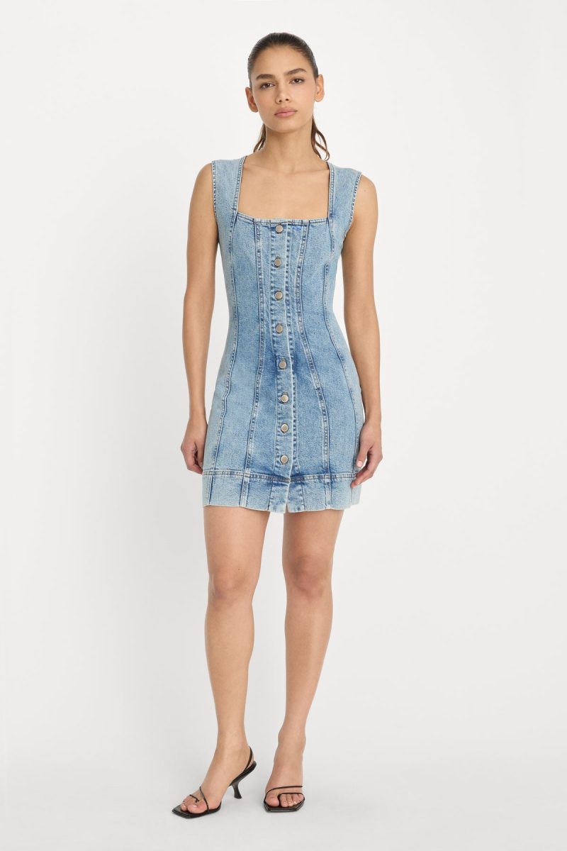 MINI BUTTON FRONT DRESS