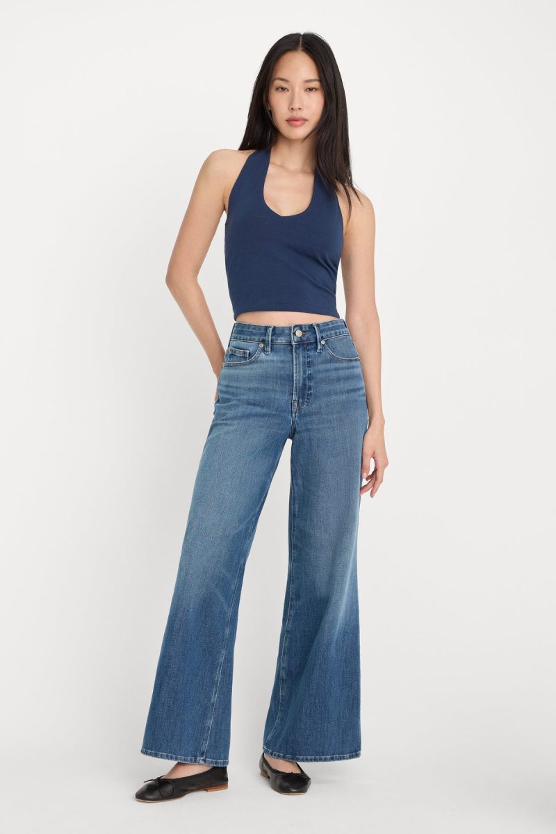 SOFT TECH GOOD WAIST PALAZZO ANKLE JEANS