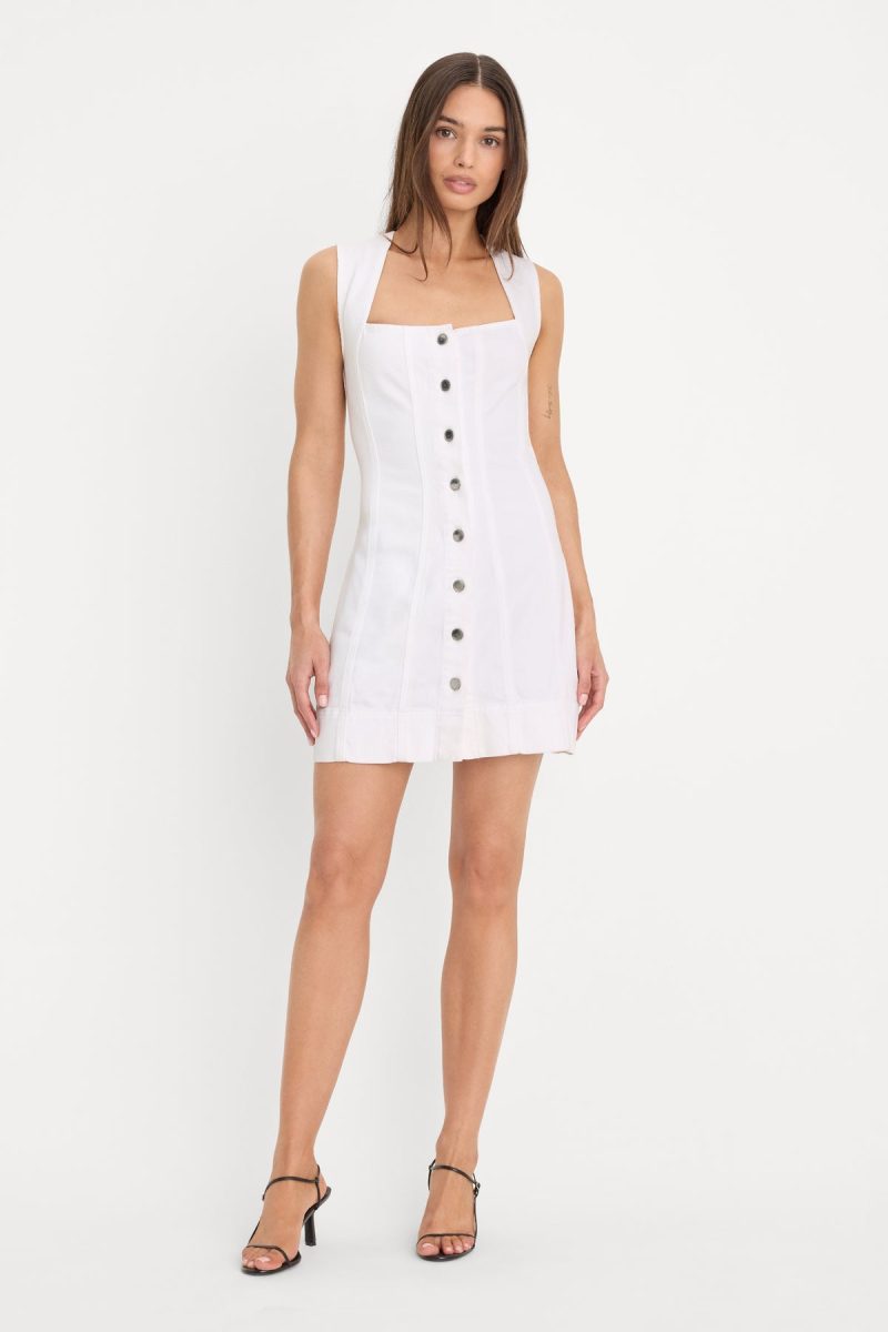 MINI BUTTON FRONT DRESS