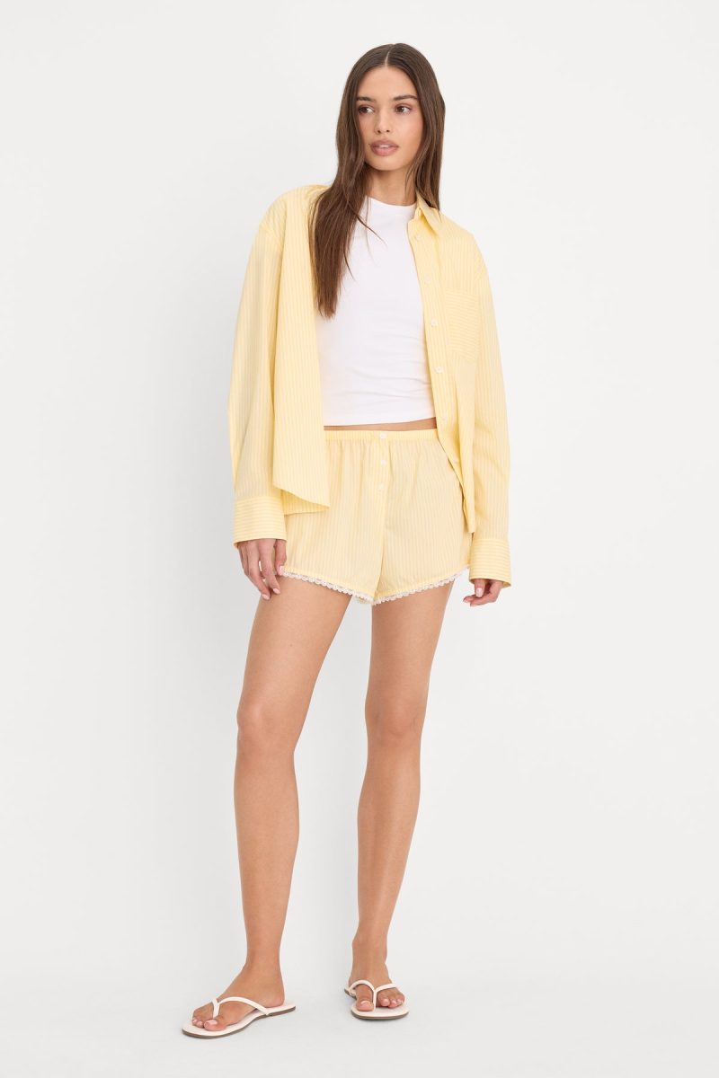 POPLIN PULL ON BOXER SHORTS