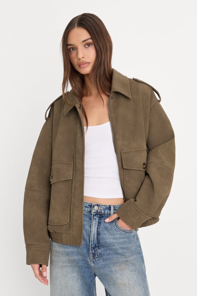 THE BETTER THAN LEATHER BOMBER JACKET