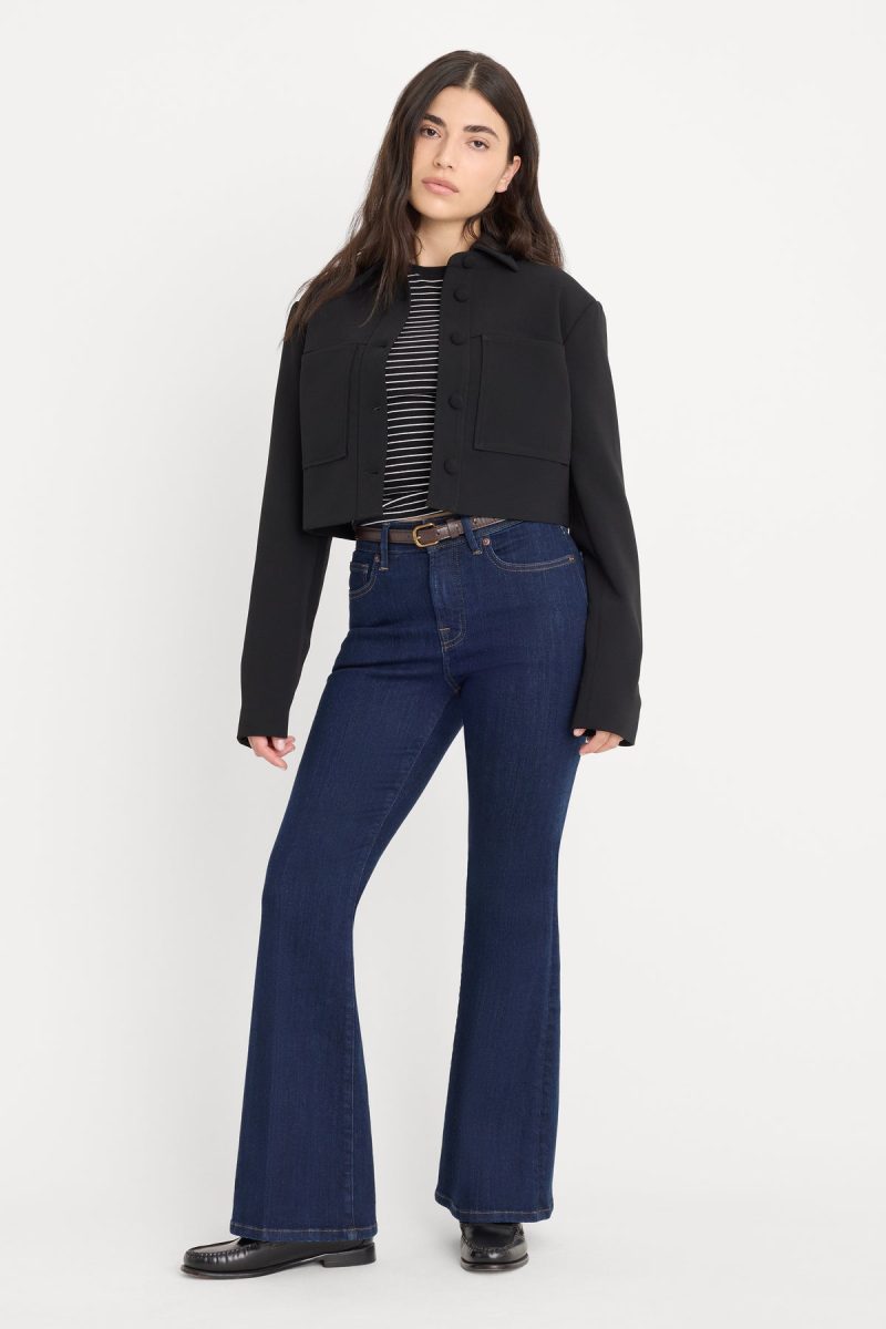 GOOD PETITE FLARE JEANS
