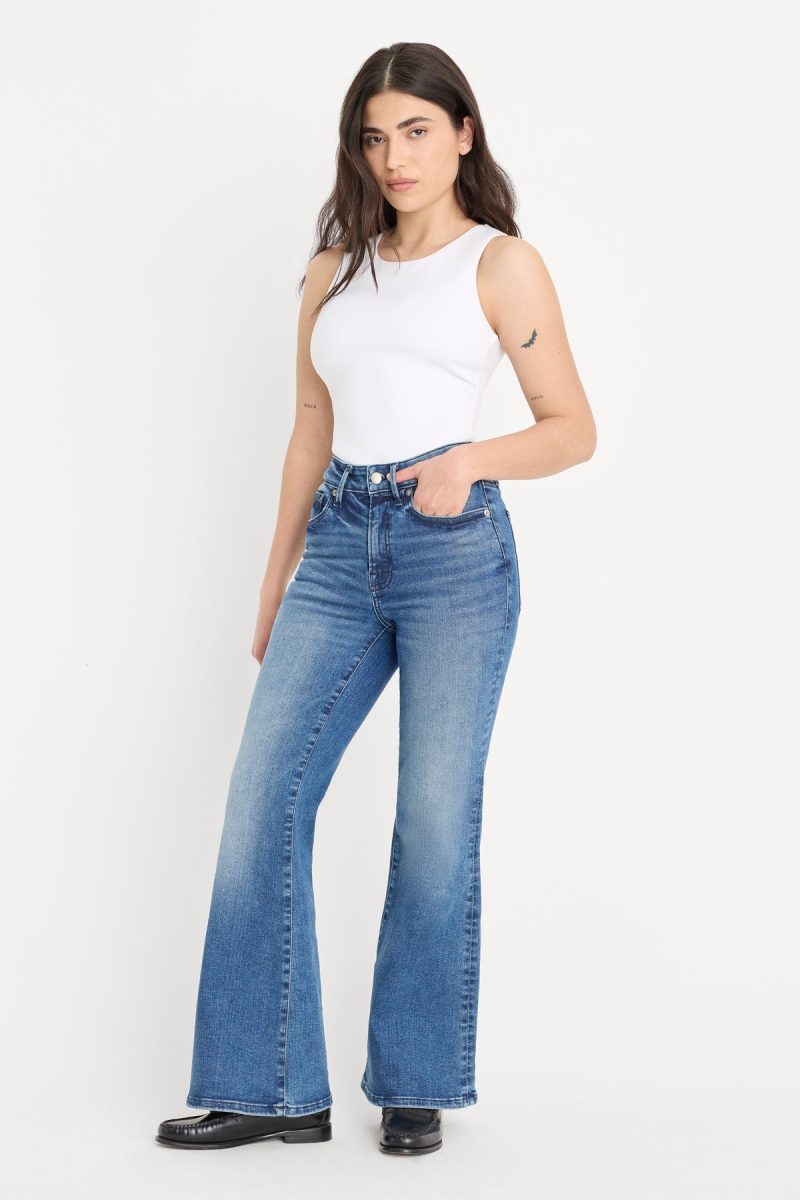 ALWAYS FITS GOOD PETITE FLARE JEANS