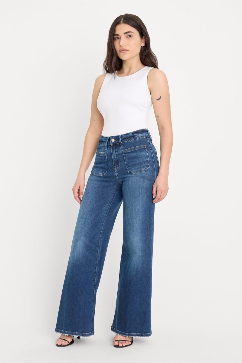 SOFT TECH GOOD PETITE PALAZZO JEANS