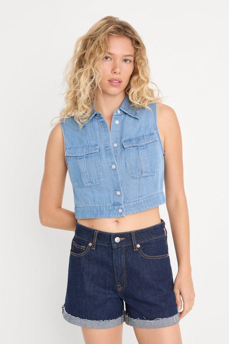 THE DENIM ANCHOR TOP