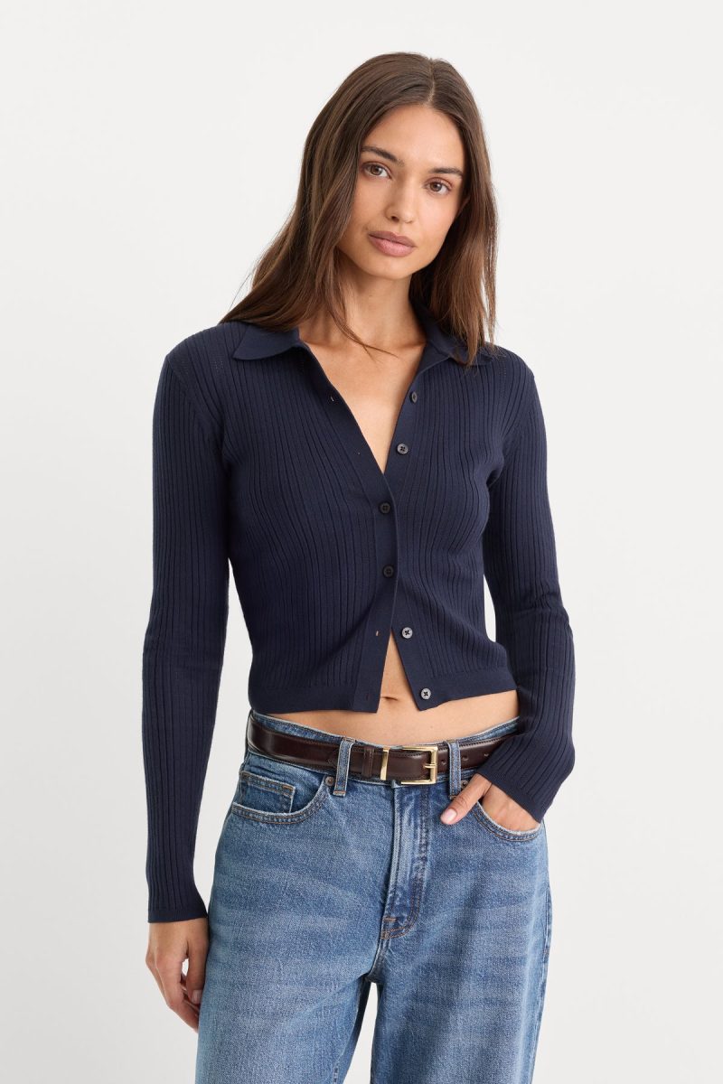 THE LADDER RIB CARDIGAN
