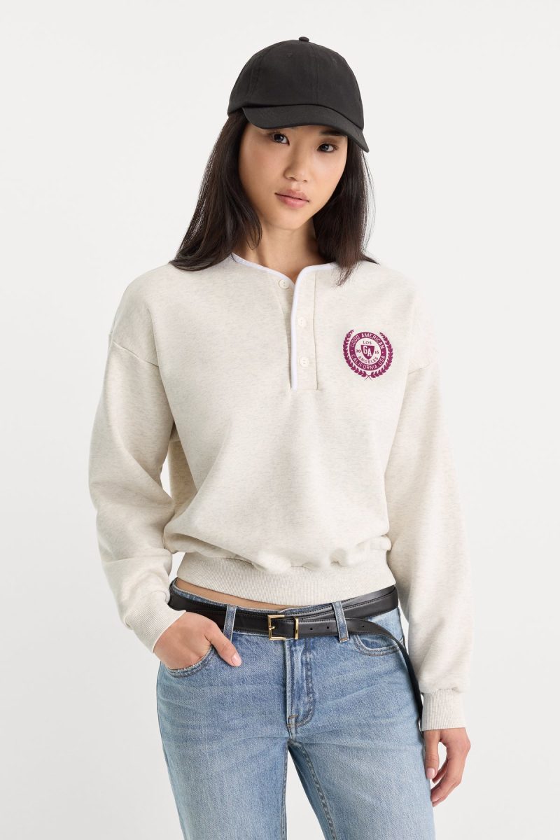 THE BRUSHED FLEECE HENLEY