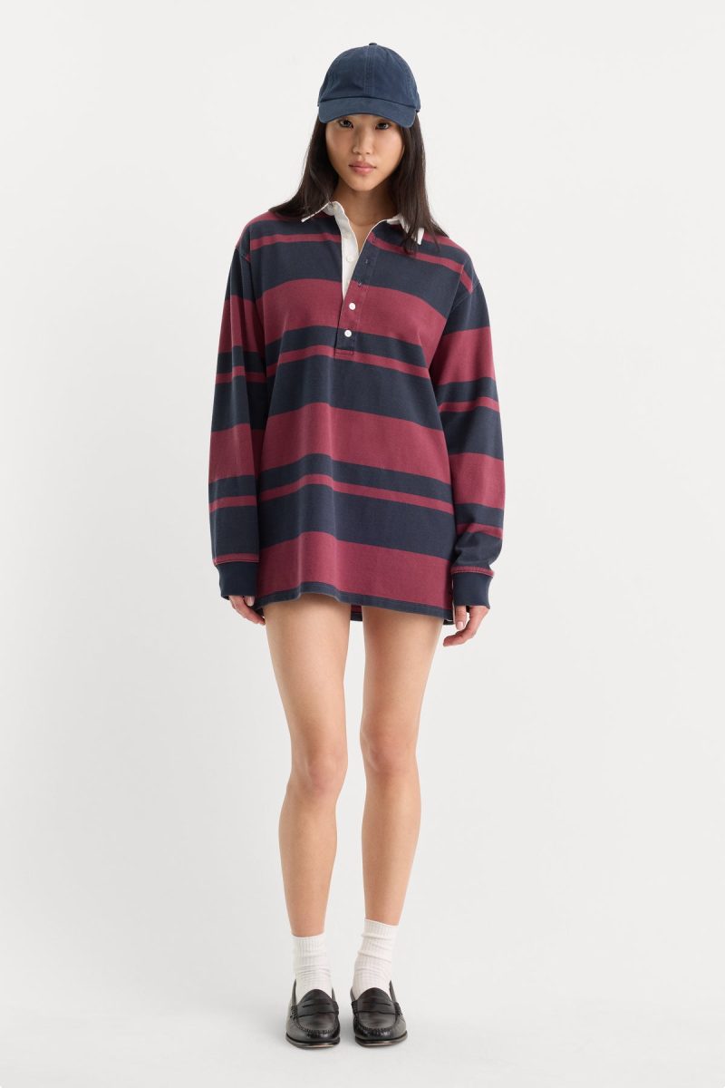 THE KNIT RUGBY MINI DRESS