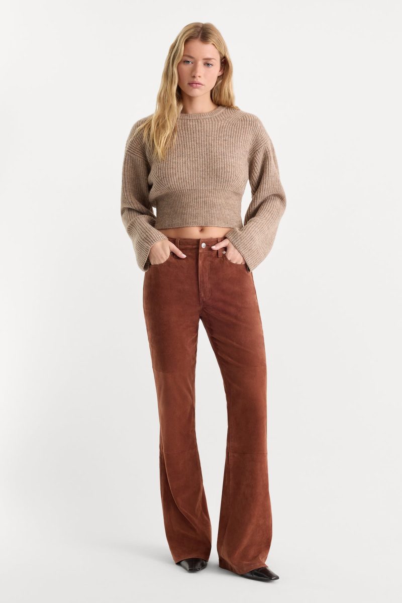 SUEDE GOOD LEGS FLARE PANT
