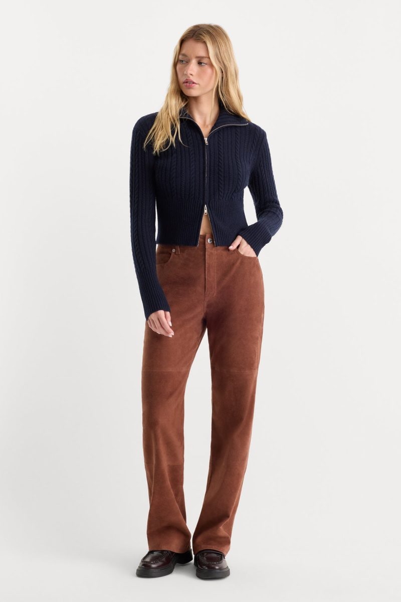 SUEDE GOOD TRUE STRAIGHT PANT