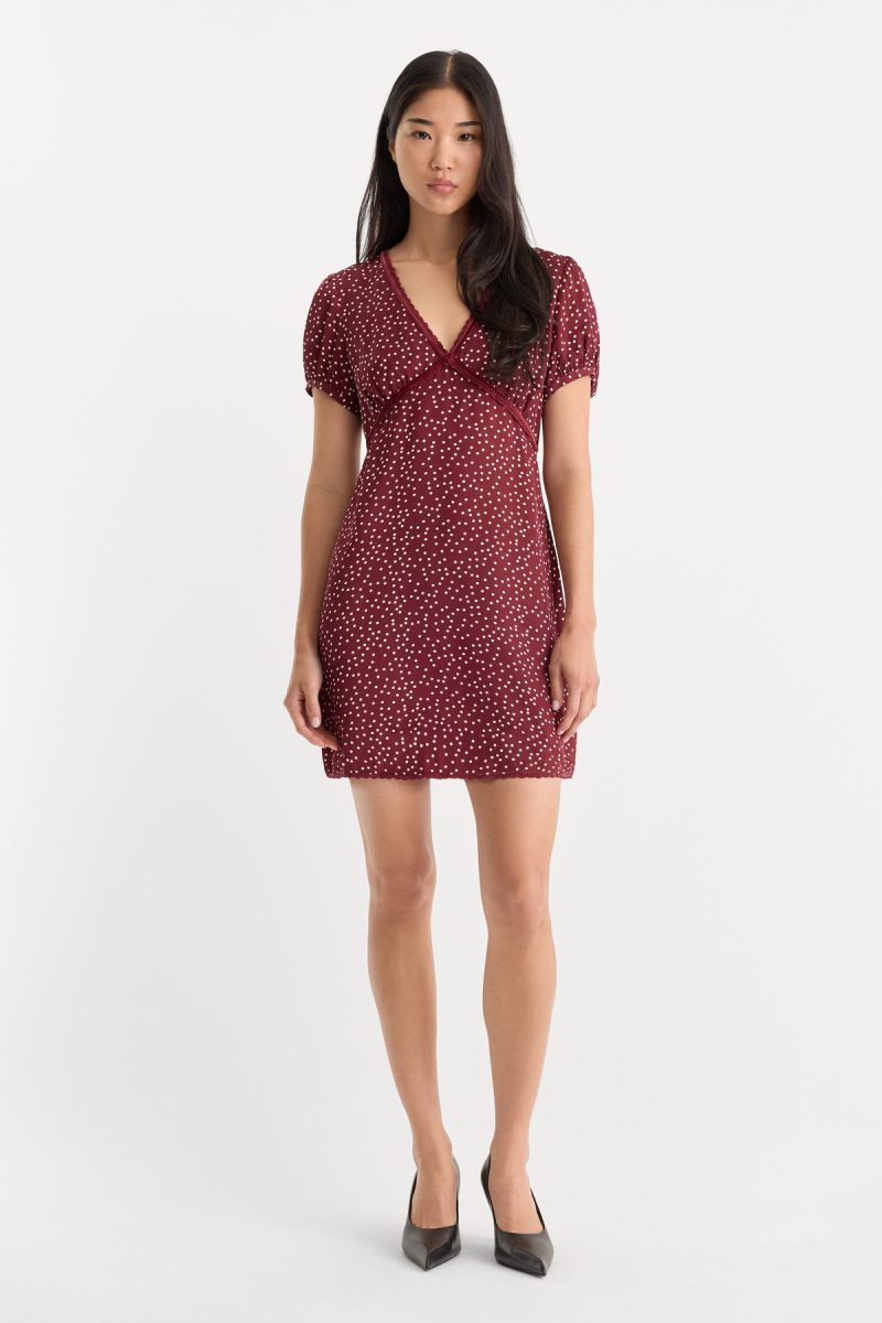 THE WOVEN V NECK DRESS
