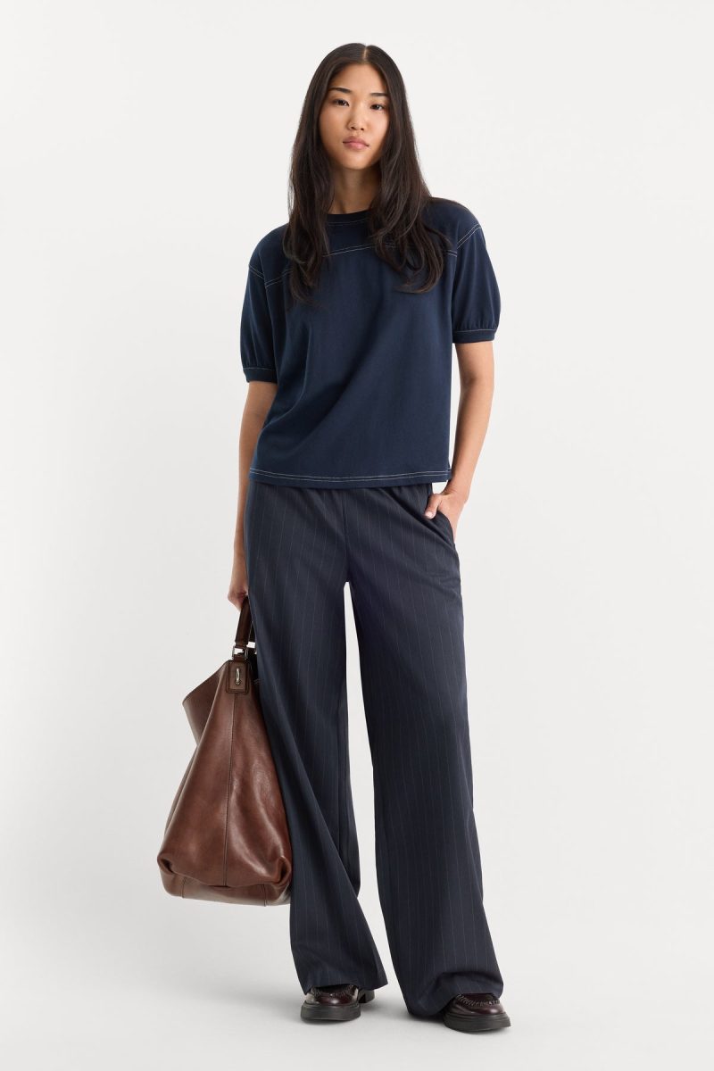 THE PINSTRIPE PULL ON TROUSER