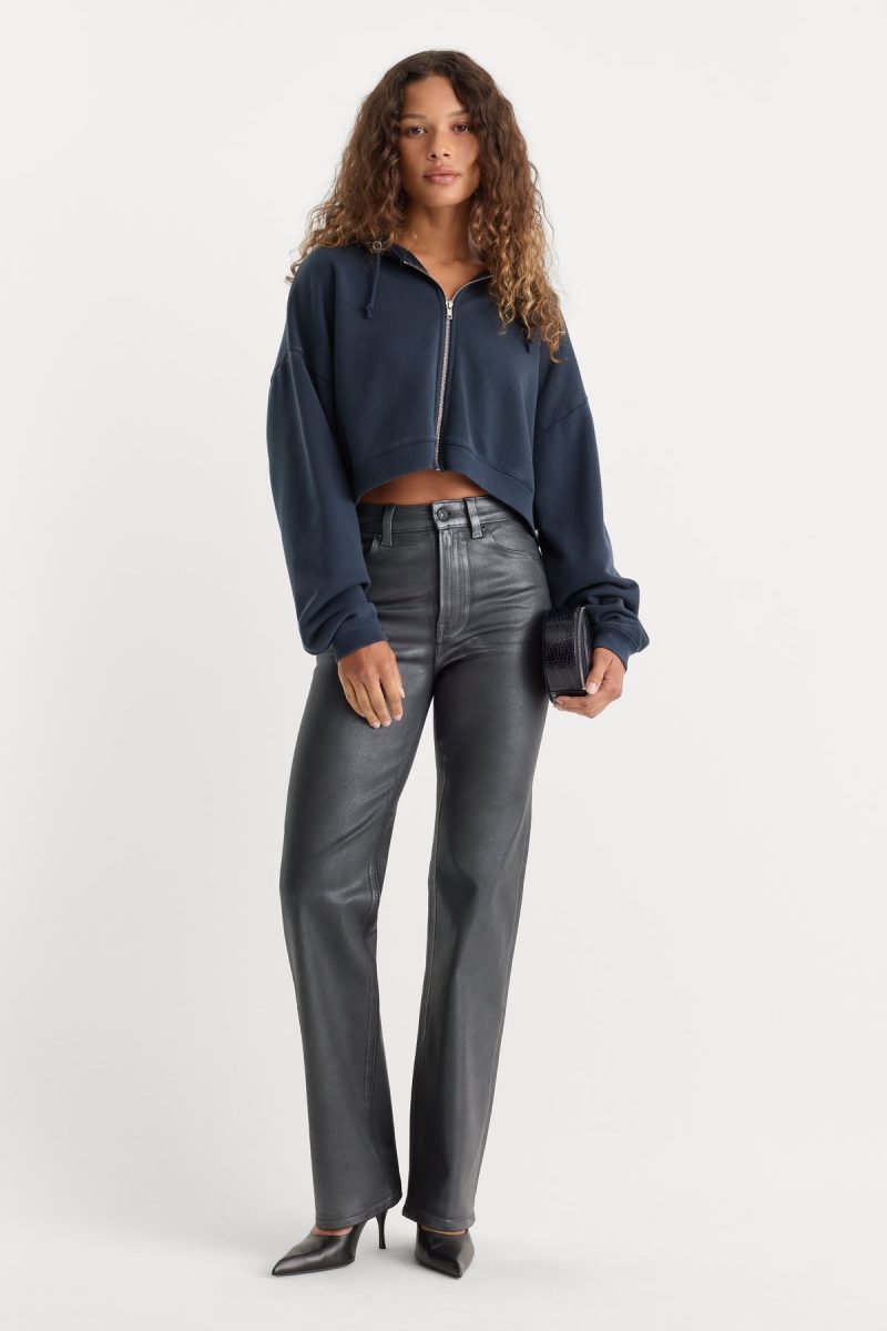COATED GOOD TRUE STRAIGHT JEANS
