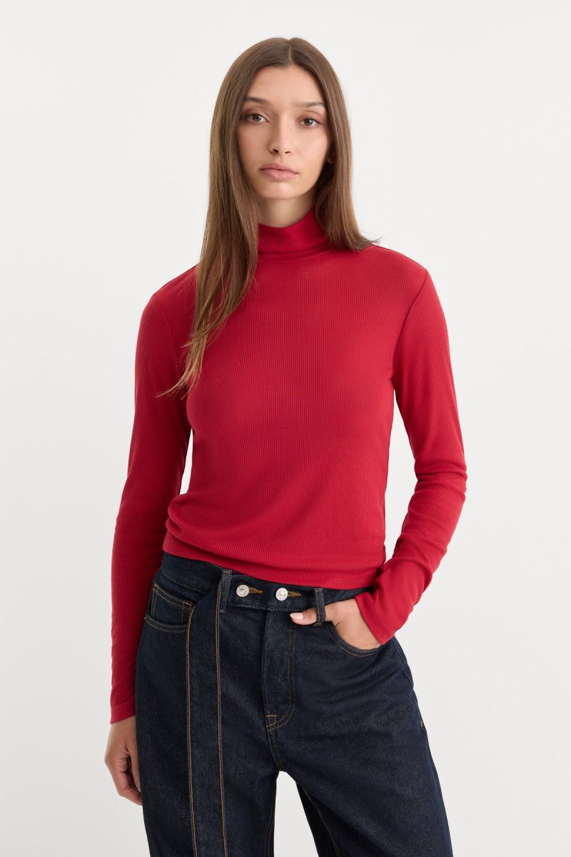 THE SHEER RIB TURTLENECK