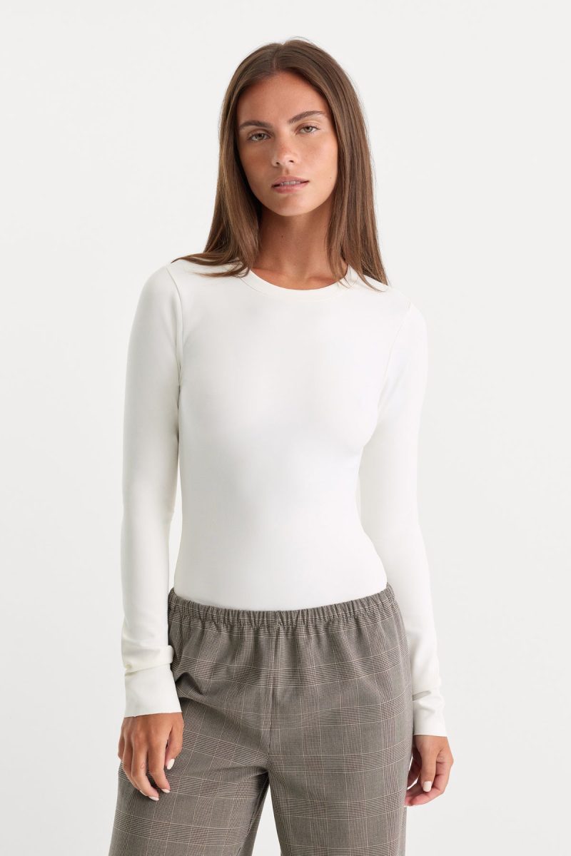 THE SCULPTING MODERN LONG SLEEVE BODYSUIT