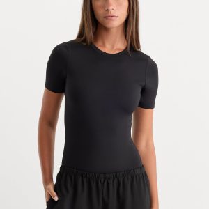THE SCULPTING MODERN BODYSUIT| BLACK