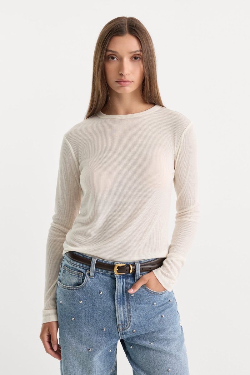 THE SHEER RIB LONG SLEEVE