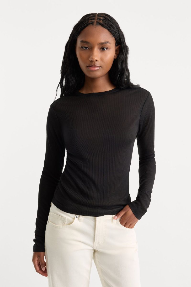 THE SHEER RIB LONG SLEEVE