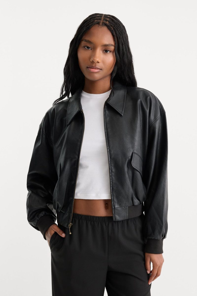 THE BETTER THAN LEATHER BOMBER JACKET