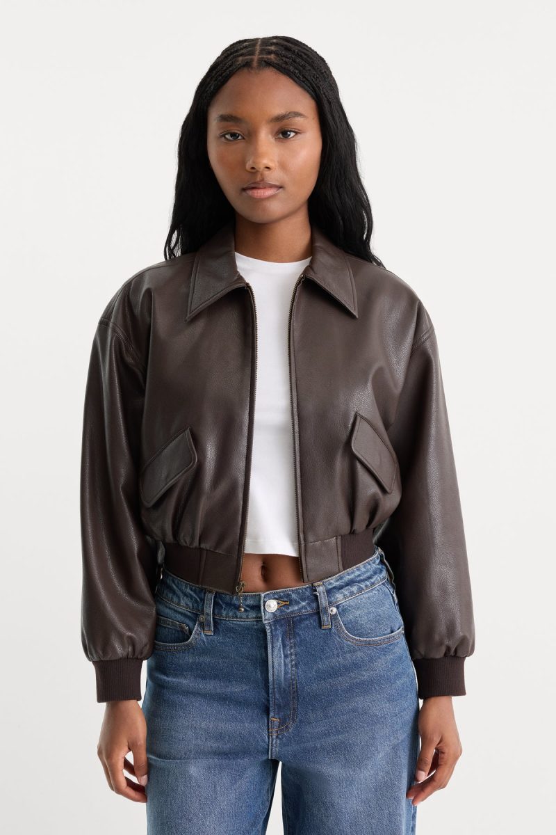 THE BETTER THAN LEATHER BOMBER JACKET