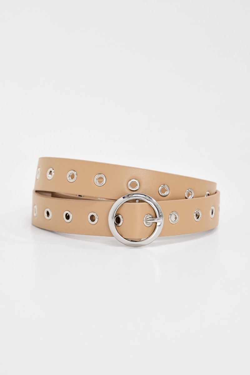 SKINNY EYELET BELT