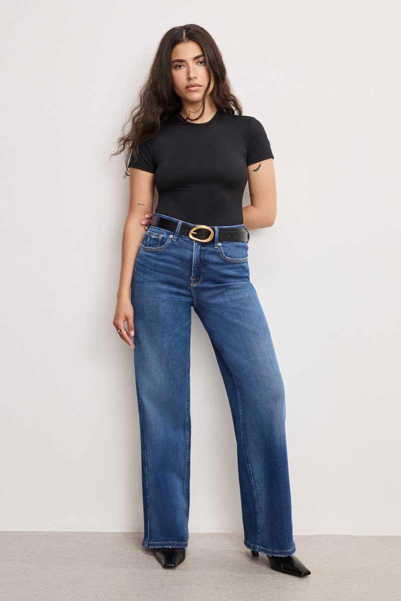 SOFT TECH GOOD PETITE SKATE WIDE JEANS