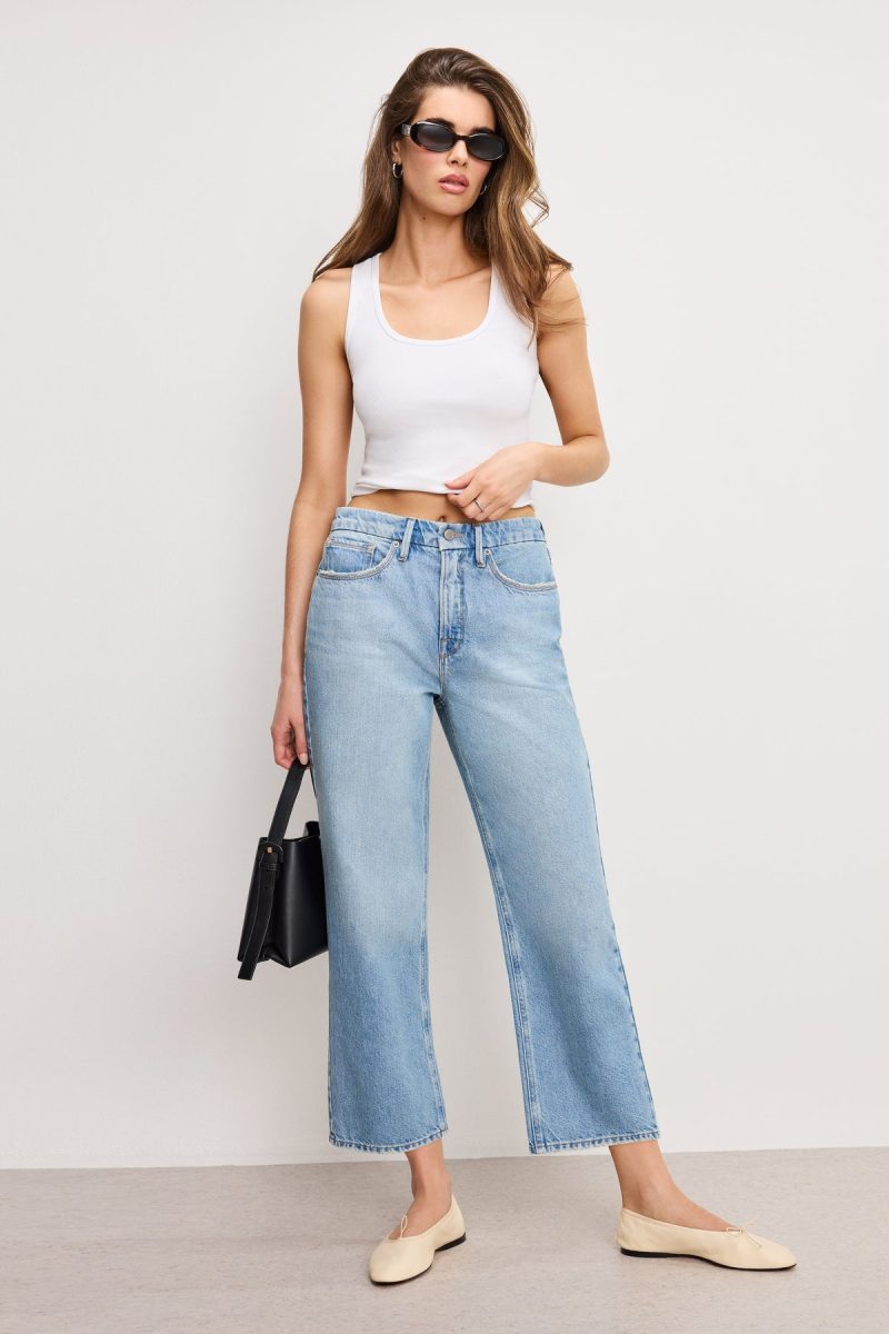 GOOD 90S CROPPED RELAXED JEANS