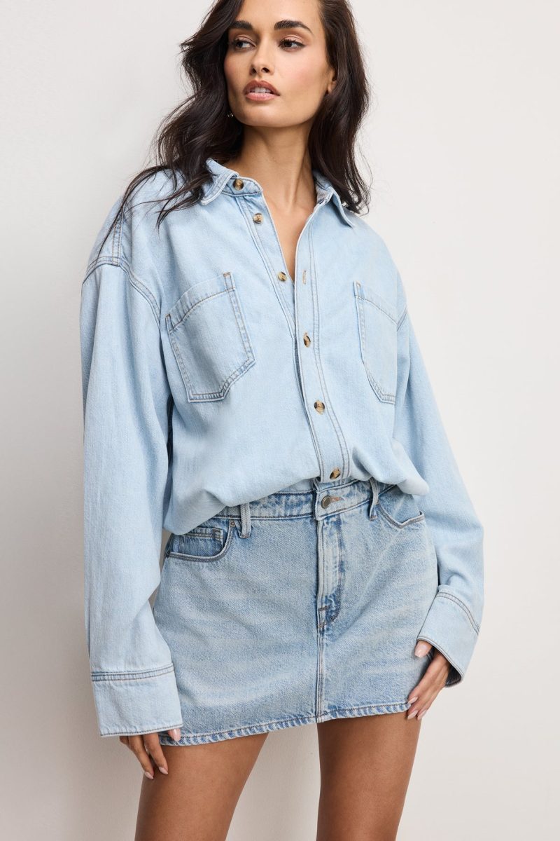DENIM SHIRT DRESS