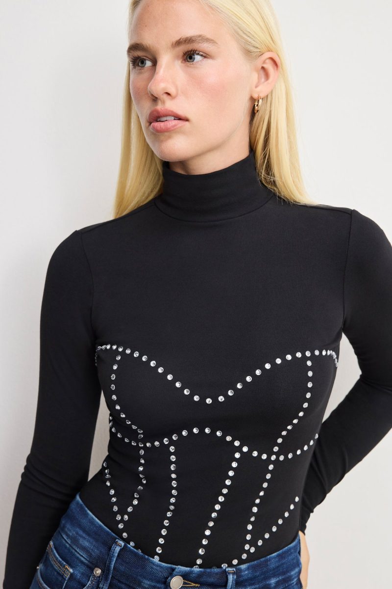 DOLLY CRYSTAL CORSET BODYSUIT