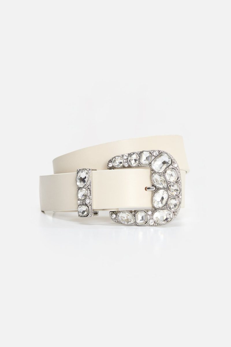 DOLLY CLASSIC CRYSTAL LEATHER BELT